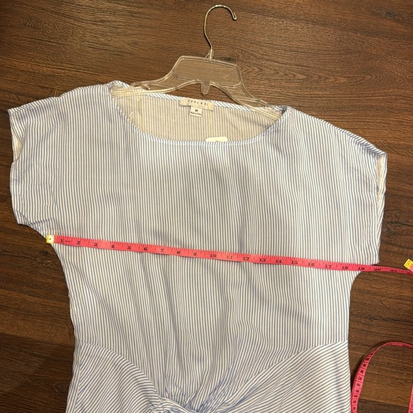 Favlux Stripes Asymmetrical Pre loved in great condition Dress in 100% Rayon. - Picture 6 of 8